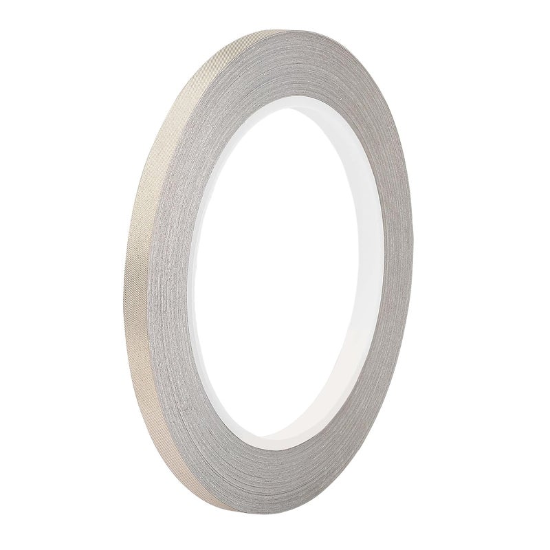 SICCOMA Faraday Cloth Tape Double Conductive Cloth Adhesive Tape for EMI Shielding, Wire Harness Wrap, Grounding, Guitar Interference Signal Blocking, Electrical Repair (1/4inx66FT) - Image 1